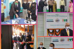 Inaugurating EdgeFX STEM Tinkering & Innovation Lab and Sak Robotix Lab by Mr. Subroto Bagchi, Hon. Chairman, OSDA