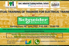 VIRTUAL TRAINING PROGRAM FOR ELECTRICAL TRAINERS OF ITI & POLYTECHNIC BY SCHNEIDER ELECTRICAL