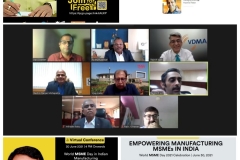 Virtual Conference Empowering Manufacturing MSMEs in India.