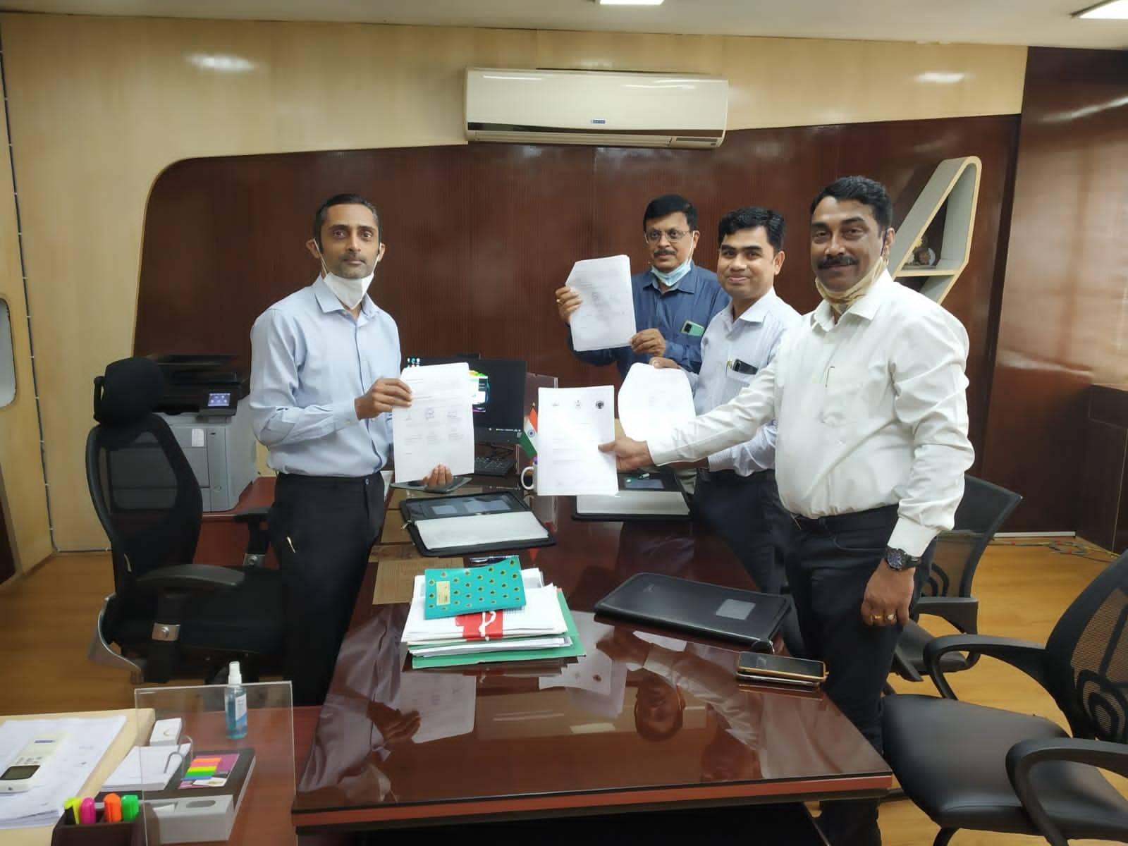 Signing 26th MoU with Daimler India Commercial Vehicles Private Limited for Establishing BharatBenz Regional Training Center (RTC)at Government ITI Cuttack.