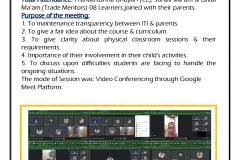Virtual Parents-Teacher Meeting_10-08-2021_ITI Cuttack