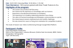 VIRTUAL ROLE MODEL SESSION_Pramila Kiro_10-07-2021_ITI Cuttack